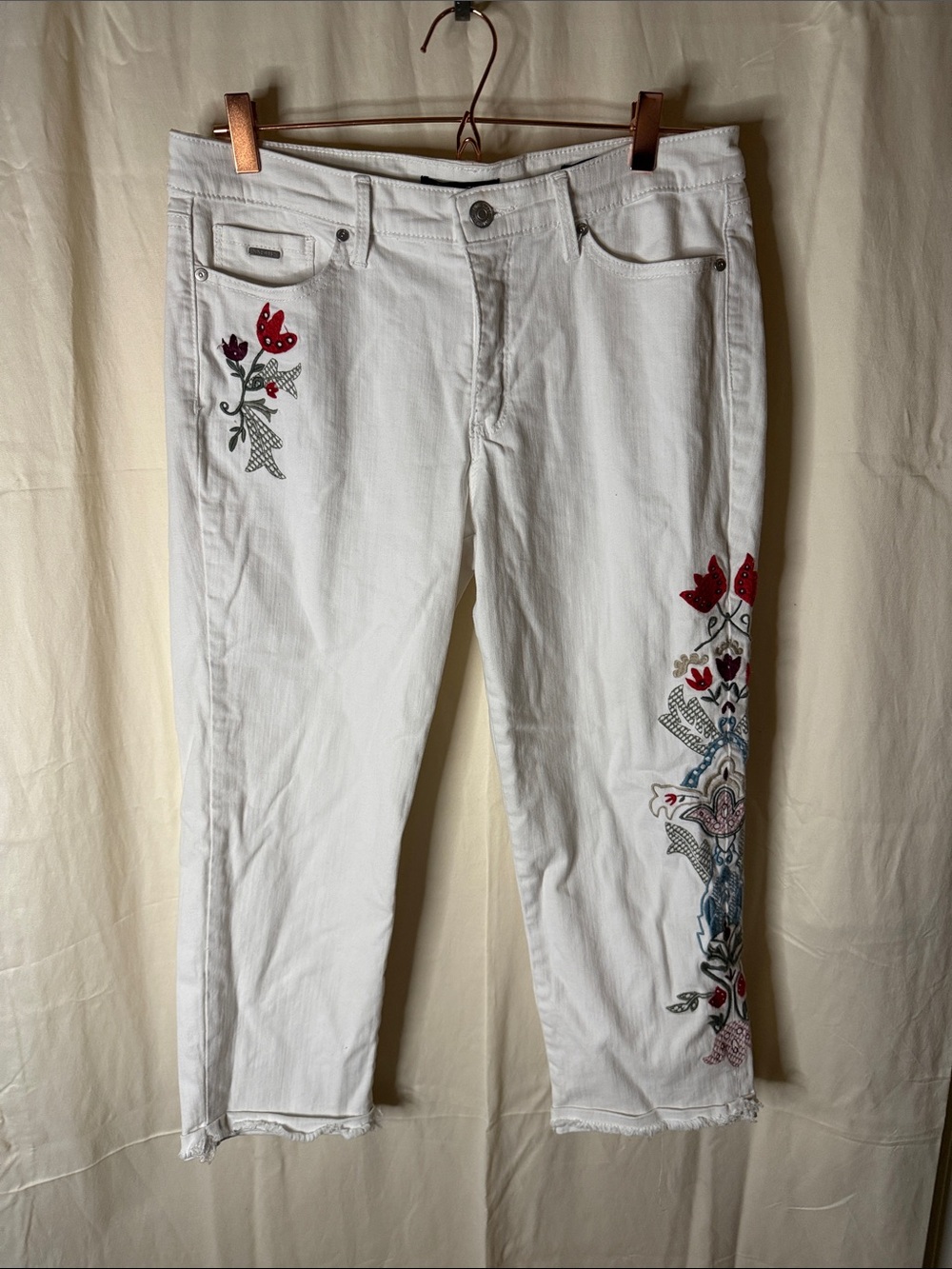 Nine West White Jeans with Branded Waistband